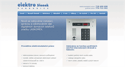 Desktop Screenshot of elektroslonek.cz